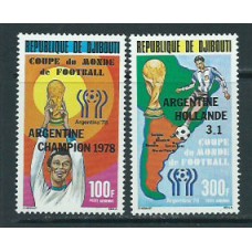 Djibouti - Aereo Yvert 123/4 ** Mnh Deportes fútbol