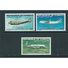 Djibouti - Aereo Yvert 183/5 ** Mnh