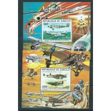 Djibouti  - Hojas Aereo Yvert 130/31 ** Mnh  Aviones