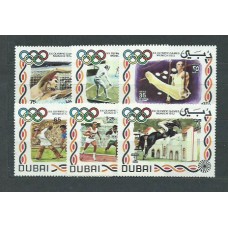 Arabia Sud Este (Dubai) - Correo Yvert 118+Av 90 ** Mnh Olimpiadas de Munich