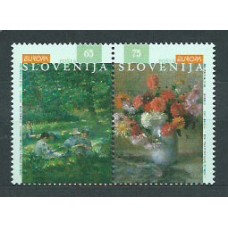 Tema Europa 1996 Eslovenia Yvert 134/5 ** Mnh