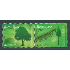 Tema Europa 2011 Eslovenia Yvert 741/2 ** Mnh