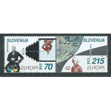 Tema Europa 1994 Eslovenia Yvert 78/9 ** Mnh