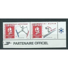Francia - Correo 1991 Yvert 2709/10a ** Mnh  Olimpiadas de Albertville