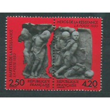 Francia - Correo 1993 Yvert 2813A ** Mnh  Héroes de la resistencia