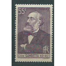 Francia - Correo 1938 Yvert 378 ** Mnh  León Gambetta