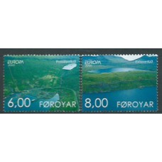 Tema Europa 2001 Feroe Yvert 398/9 ** Mnh