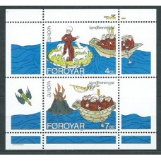 Tema Europa 1994 Feroe Yvert Hoja 7 ** Mnh