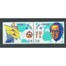 Tema Europa 1992 Finlandia Yvert 1141/2A ** Mnh