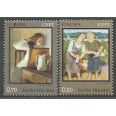 Tema Europa 1975 Finlandia Yvert 728/9 ** Mnh