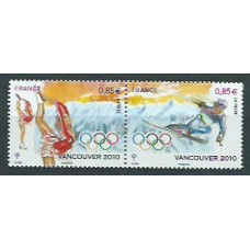 Francia - Correo 2010 Yvert 4436/7 ** Mnh  Olimpiadas de Vancuver