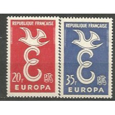 Tema Europa 1958 Francia Yvert 1173/4 ** Mnh