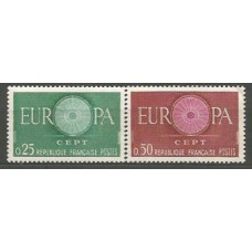 Tema Europa 1960 Francia Yvert 1266/7 ** Mnh