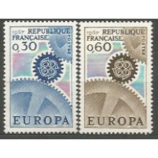 Tema Europa 1967 Francia Yvert 1521/2 ** Mnh