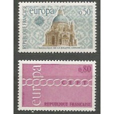 Tema Europa 1971 Francia Yvert 1676/7 ** Mnh