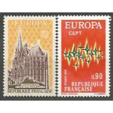 Tema Europa 1972 Francia Yvert 1714/5 ** Mnh