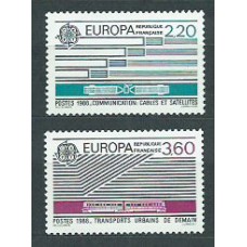 Tema Europa 1988 Francia Yvert 2531/2 ** Mnh