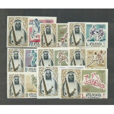 Arabia Sud Este (Fujeira) - Correo Yvert 19/27 sin dentar ** Mnh Olimpiadas de Tokio