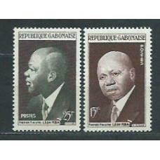 Gabon - Correo Yvert 147/8 ** Mnh León Mba