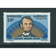 Gabon - Correo Yvert 185 ** Mnh  Abraham Lincoln