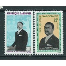 Gabon - Correo Yvert 227/8 ** Mnhm  Presidente