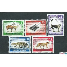 Gabon - Correo Yvert 261/5 ** Mnh  Fauna