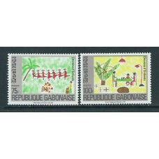 Gabon - Correo Yvert 483/4 ** Mnh  Navidad