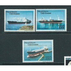 Gabon - Correo Yvert 490/2 ** Mnh  Barcos