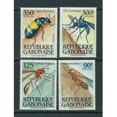 Gabon - Correo Yvert 545/8 ** Mnh  Fauna insectos