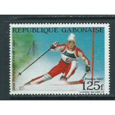 Gabon - Correo Yvert 631 ** Mnh  Deportes esqui