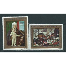 Gabon - Aereo Yvert 132/3 ** Mnh  Navidad