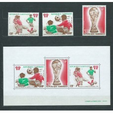 Gabon - Aereo Yvert 206/8+Hb 30 ** Mnh  Deportes fútbol