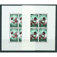 Gabon - Hojas Yvert 4/5+6/7 ** Mnh  Cruz roja
