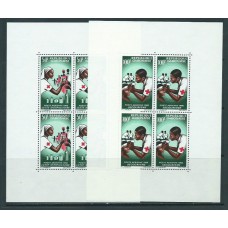 Gabon - Hojas Yvert 4/5+6/7 ** Mnh  Cruz roja