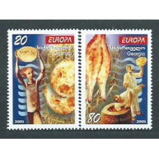 Tema Europa 2005 Georgia Yvert 379/80 ** Mnh