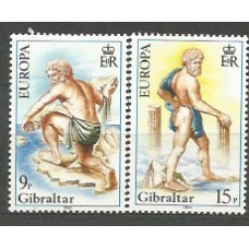 Tema Europa 1981 Gibraltar Yvert 418/9 ** Mnh