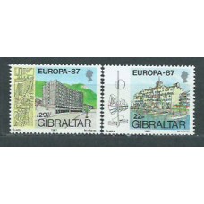 Tema Europa 1987 Gibraltar Yvert 530/1 ** Mnh