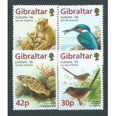 Tema Europa 1999 Gibraltar Yvert 853/6 ** Mnh