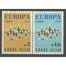 Tema Europa 1972 Grecia Yvert 1084/5 ** Mnh