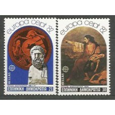 Tema Europa 1982 Grecia Yvert 1459/60 ** Mnh