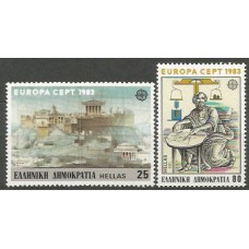 Tema Europa 1983 Grecia Yvert 1491/2 ** Mnh