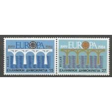 Tema Europa 1984 Grecia Yvert 1533/4 ** Mnh