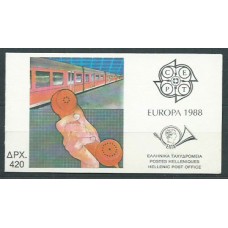 Tema Europa 1988 Grecia Yvert 1667 Carnet ** Mnh