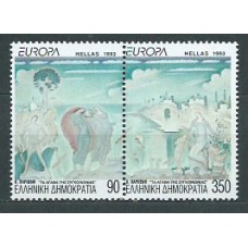 Tema Europa 1993 Grecia Yvert 1817/8 ** Mnh