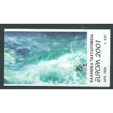 Tema Europa 2001 Grecia Yvert 2056 Carnet ** Mnh