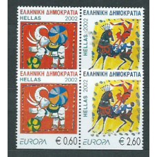 Tema Europa 2002 Grecia Yvert 2094/7 ** Mnh