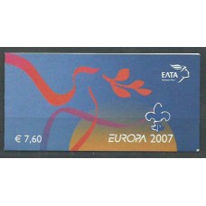 Tema Europa 2007 Grecia Yvert 2390 Carnet ** Mnh