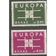 Tema Europa 1963 Grecia Yvert 799/800 ** Mnh