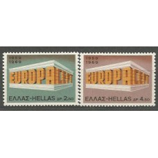 Tema Europa 1969 Grecia Yvert 982/3 ** Mnh