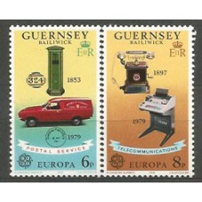Tema Europa 1979 Guernsey Yvert 184/5 ** Mnh